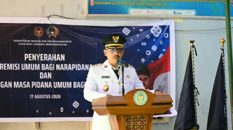 Wakil Bupati Tapteng Serahkan Remisi 107 Warga Binaan Pemasyarakatan Lapas Barus