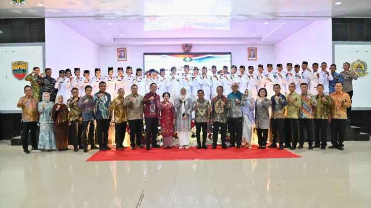 Malam Resepsi Kenegaraan HUT ke-81 RI Kota Sibolga, Wali Kota Apresiasi Paskibraka