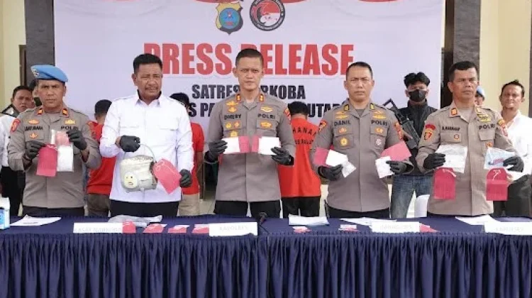 Baru Diresmikan, Polres Paluta Tangkap Lima Tersangka Narkoba