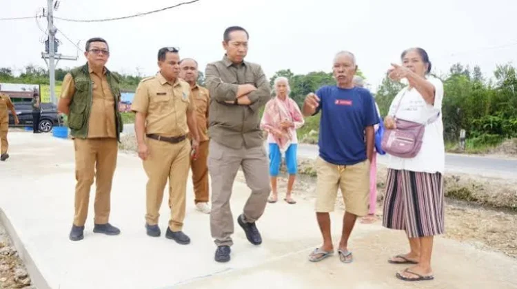 Bupati Taput Tinjau Kawasan Huntap Dolok Nauli