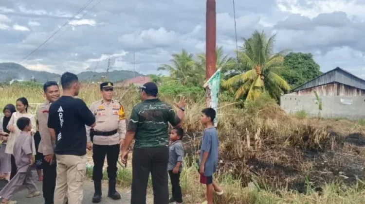 Cepat Tanggap, Polres Padangsidimpuan Cegah Kebakaran Lahan Warga