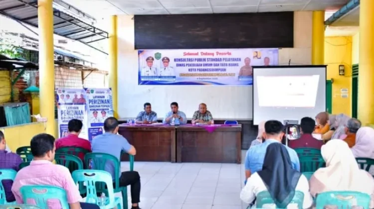 Dinas PUTR Padangsidimpuan Gelar Konsultasi Publik Standar Pelayanan