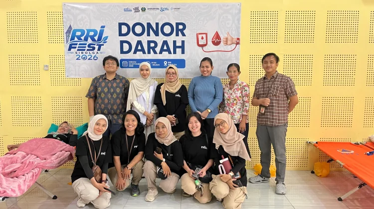 Aksi Donor Darah Meriahkan RRI Fest Sibolga 2026