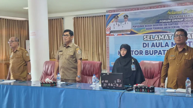 Sekda Taput Pimpin FGD III Penyempurnaan Ranperda BPBD