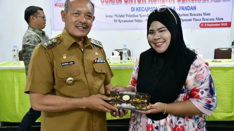 Pemkab Tapteng Gelar Pelatihan Keterampilan Usaha Bagi Korban Bencana