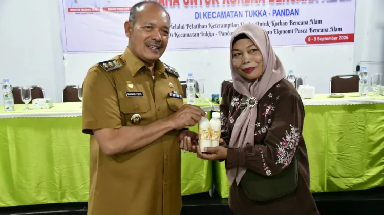Pemkab Tapteng Gelar Pelatihan Keterampilan Usaha Bagi Korban Bencana