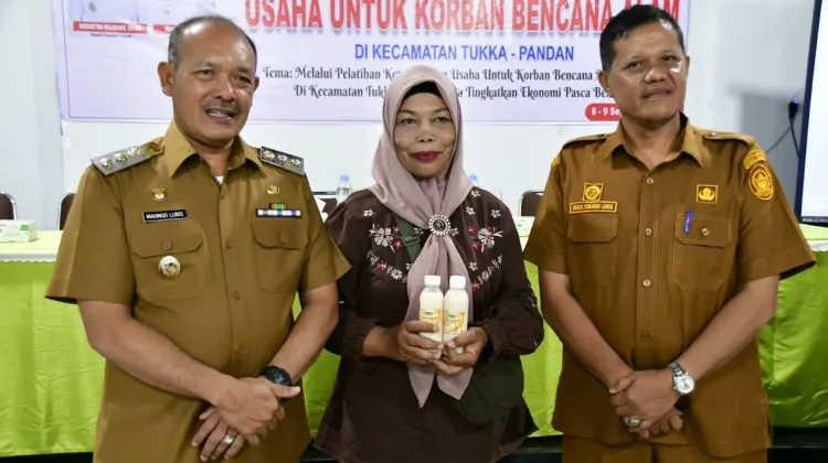 Pemkab Tapteng Gelar Pelatihan Keterampilan Usaha Bagi Korban Bencana
