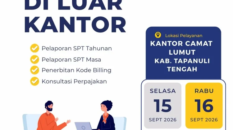 Layanan Pajak Mudah Hadir di Lumut Tapteng