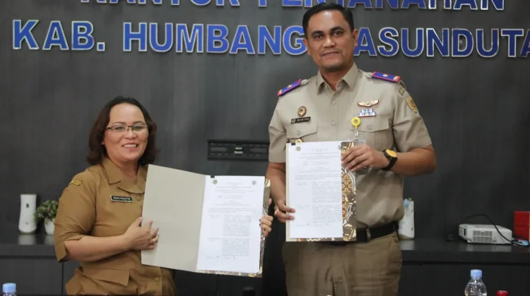 Pemkab Humbahas dan Kantor Pertanahan Perkuat Sinergi Daerah