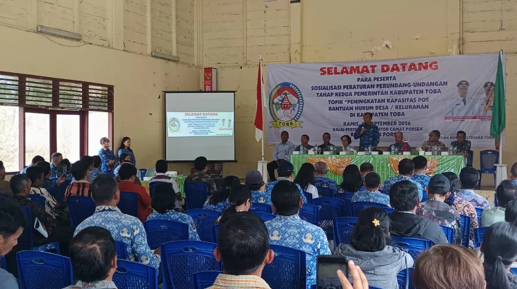 Pemkab Toba Dorong Posbankum Desa Aktif Jadi Ruang Penyelesaian Persoalan Hukum
