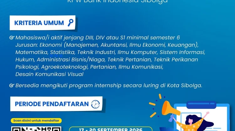 BI Sibolga Buka Program Magang untuk Mahasiswa