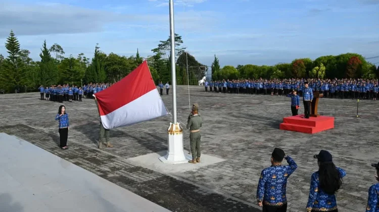 Bupati Humbahas Pimpin Apel Kesadaran Nasional