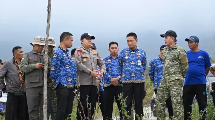 Satgas PRR Tinjau Lokasi Pembangunan Huntap di Humbang Hasundutan