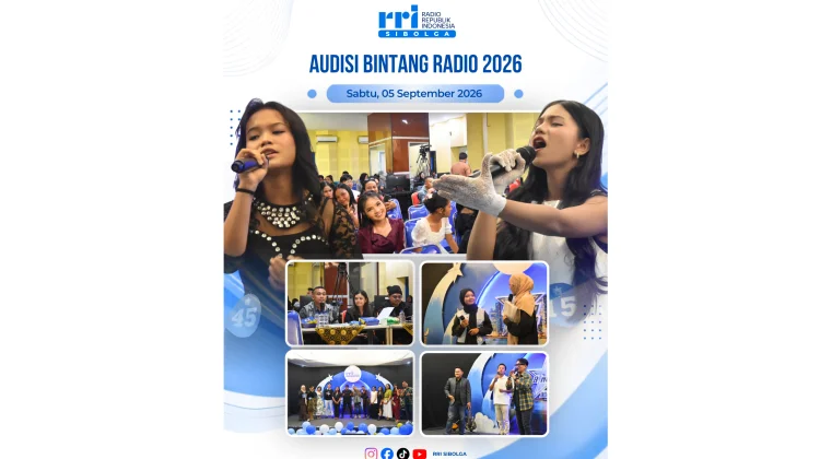Bintang Radio RRI Sibolga 2026 Catat Rekor Peserta, Voting Jadi Penentu