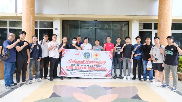 Wali Kota Sibolga Lepas Kontingen ESI Ikuti Kejurprov Esport Sumut 2026