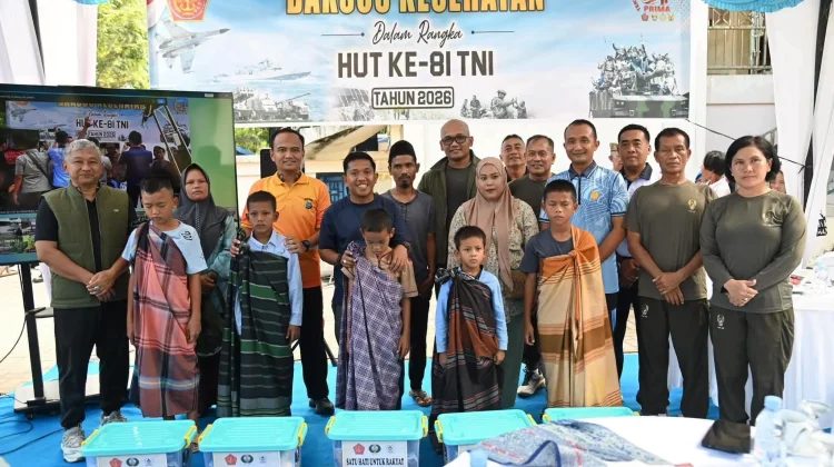 Wali Kota Sibolga Hadiri Bakti Sosial Kesehatan HUT ke-81 TNI