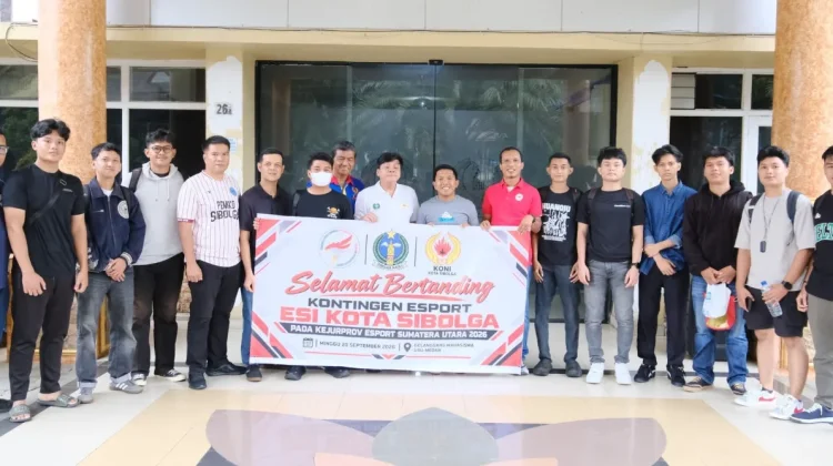 Wali Kota Sibolga Lepas Kontingen ESI ke Kejurprov Esport Sumut 2026