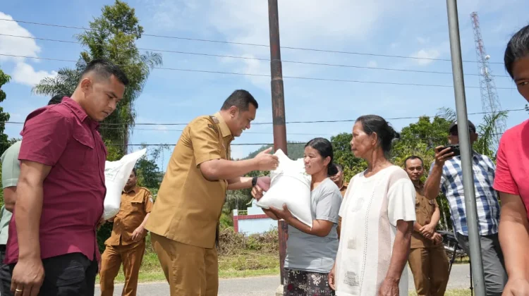 Bupati Toba Salurkan Bantuan Beras Tahap III untuk 24.713 Penerima Manfaat