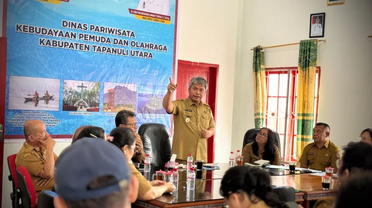 Pimpin Monev Disparbudpora, Pemkab Taput Dorong Pemanfaatan AI dan Kesiapan Event
