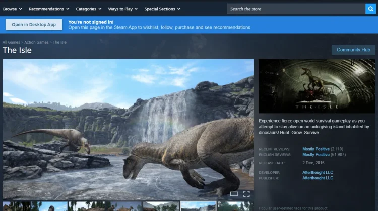 The Isle, Game Dinosaurus yang Menggabungkan Survival dan Horor di Dunia Terbuka