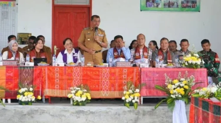 Desa Narumonda I Toba Dinilai Tim Evaluasi Posyandu Sumut