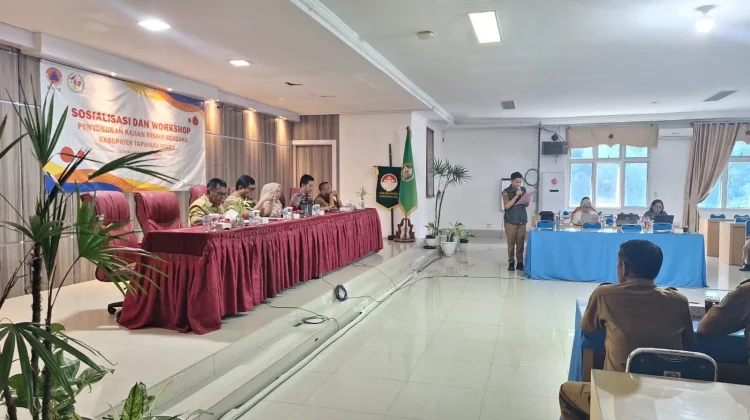 Pemkab Taput Hadiri Sosialisasi Penyusunan Kajian Risiko Bencana