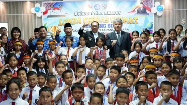 Meriahkan Hari Jadi Pemkab Taput, Bupati JTP Buka LCC SD Tingkat Kabupaten