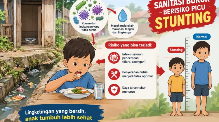 Sanitasi Buruk Berpotensi Picu Stunting