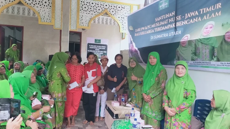 PWMNU Jatim Salurkan Bantuan untuk Korban Bencana Sibolga