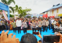 Kapolri Tinjau Huntara Asrama Haji Pinangsori Tapteng