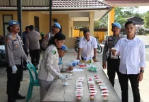 Polres Tapteng Gelar Tes Urine Mendadak
