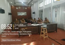 Pemerintah Kabupaten Humbahas ikuti Rakor Pengendalian Inflasi Daerah 2026
