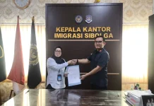 RRI Sibolga dan Imigrasi Teken MoU Penguatan Informasi