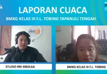 Tapanuli Tengah-Sibolga Diprediksi Hujan Ringan