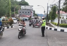 Lantas Sibolga Gencar Himbau Pengguna Jalan Taat Peraturan