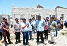 Gubsu dan Wabup Tapteng Tinjau Percepatan Pembangunan Huntap