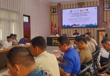 Wujudkan Sitkamtibmas, Polres Humbahas Gelar Rakor Linsek
