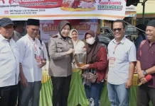 Kapolsek Hutaimbaru Hadiri Peresmian Stand Pangan Murah Padangsidimpuan