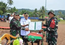 TMMD ke-127 di Sangkunur Tapsel Ditutup