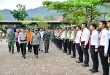 Bupati Tapeng Pimpin Apel  Operasi Ketupat Toba 2026