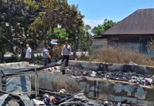 Diduga Korsleting Listrik, Rumah Warga di Sorkam Tapteng Ludes Terbakar