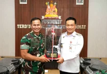 Bupati Humbahas Melakukan Pertemuan Dengan Danpussenif, Bahas Berbagai PSN
