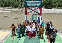Jembatan Rampung, Warga Barus Berterimakasih ke Presiden dan Kasad
