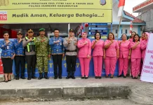 Bupati Bersama Kapolres Humbahas Tinjau Pos Pengamanan Lebaran