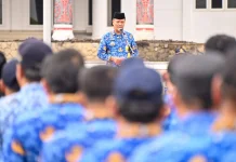Bupati Humbahas Pimpin Upacara HKN, Disiplin Wajib dan Budaya Kerja