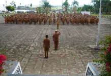 Sekda Ingatkan Beberapa Poin saat Pimpin Apel Gabungan
