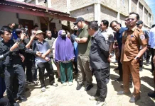 TaptengGubsu dan Bupati Tapteng Tinjau Sungai Aek Tolang dan Sungai Sibuluan