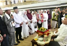 Pemkab Tapteng Gelar Tepung Tawar dan Upah-upah Jemaah Calon Haji