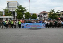 Bupati Humbahas Pimpin Apel Operasi Gabungan Sadar Pajak Kendaraan Bermotor
