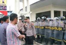 Polres Padangsidimpuan Gelar Simulasi Sispam Mako jelang Mayday